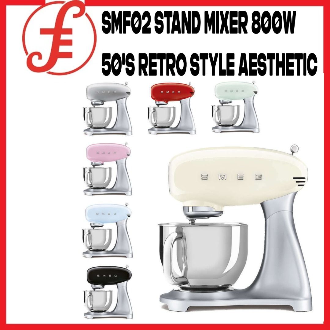 Smeg Stand Mixer 800W 50's Retro Style Aesthetic SMF02, TV & Home