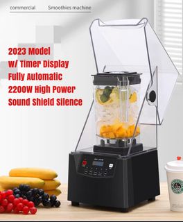 Multifunctional Blender for Smoothie Milkshake Juicer Ice Crusher Electric  Grain Grinder 4500W 15 Rotating Speeds, Red Plug 