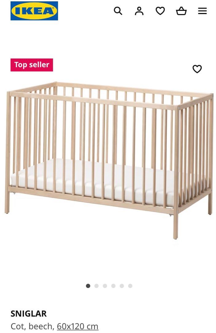 Small top cot ikea