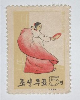 STAMPS ( 1964 ) -   5 WON KOREA STAMPS  1964 MINT (1PCS RM12)