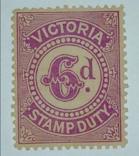 STAMPS ( 1905 ) - 6d VICTORIA  STAMPS DUTY  1905 MINT ( 1PCS RM65 )