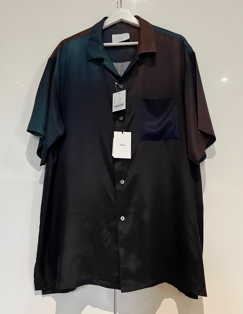 Stein oversized cup to open collar ss shirt, 男裝, 上身及套裝, T