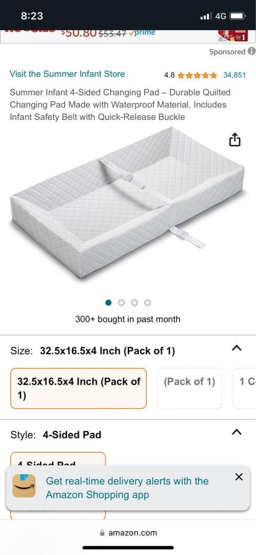 Summer infant 4 shop sided changing pad
