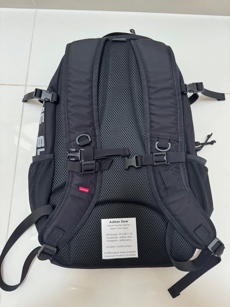 Supreme SS18 Backpack Used Men s Fashion Bags Backpacks on Carousell