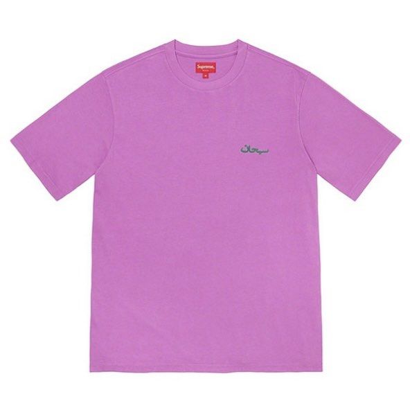 Supreme tee Arabic washed top FW 21 New York week 5 Men s Fashion