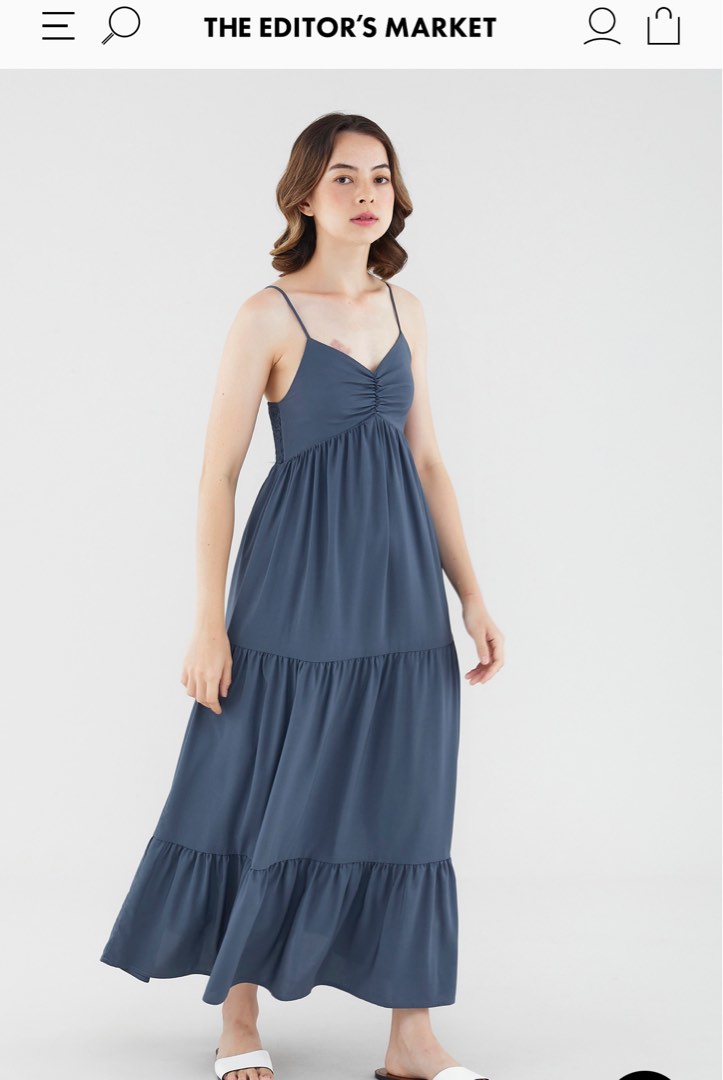 Vie Dress in Ash Blue