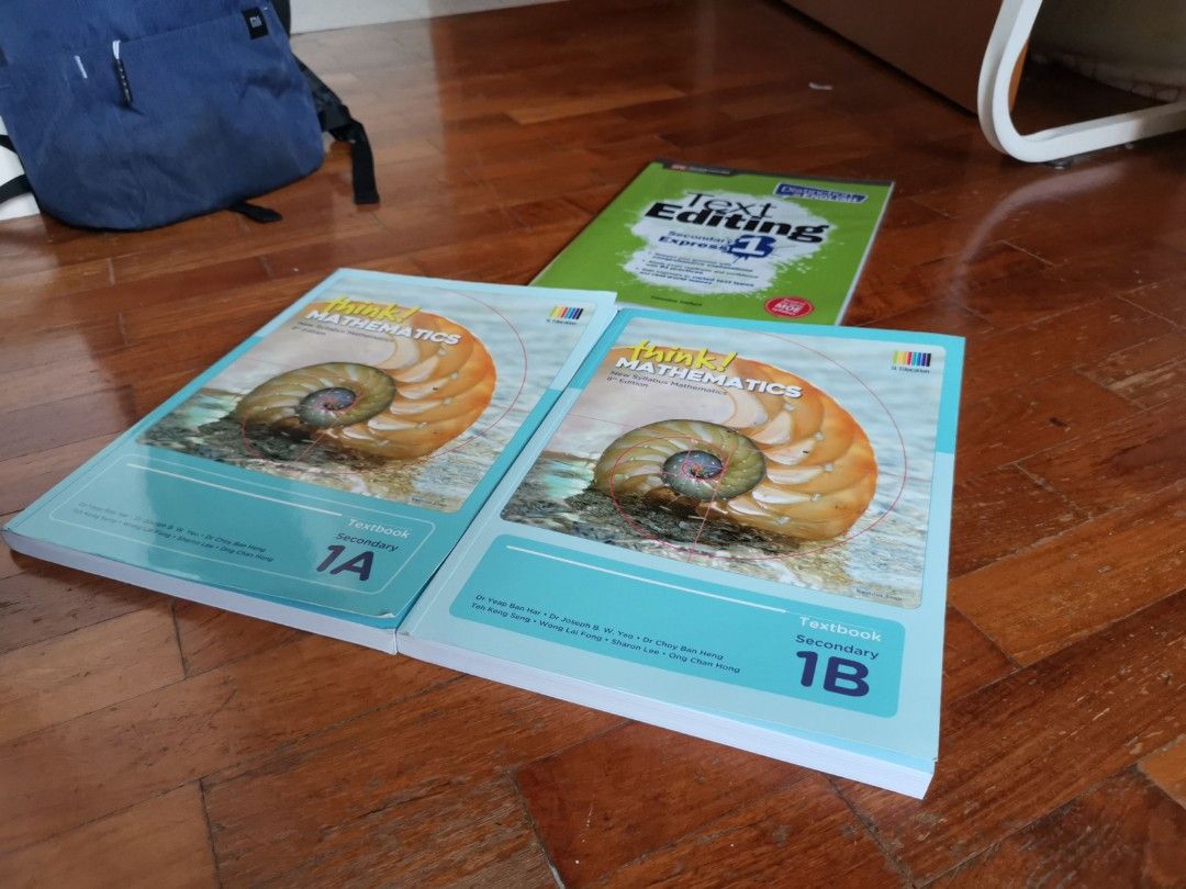 Think!Mathematics textbook 1A,2B plus Text Editing 1, Hobbies & Toys