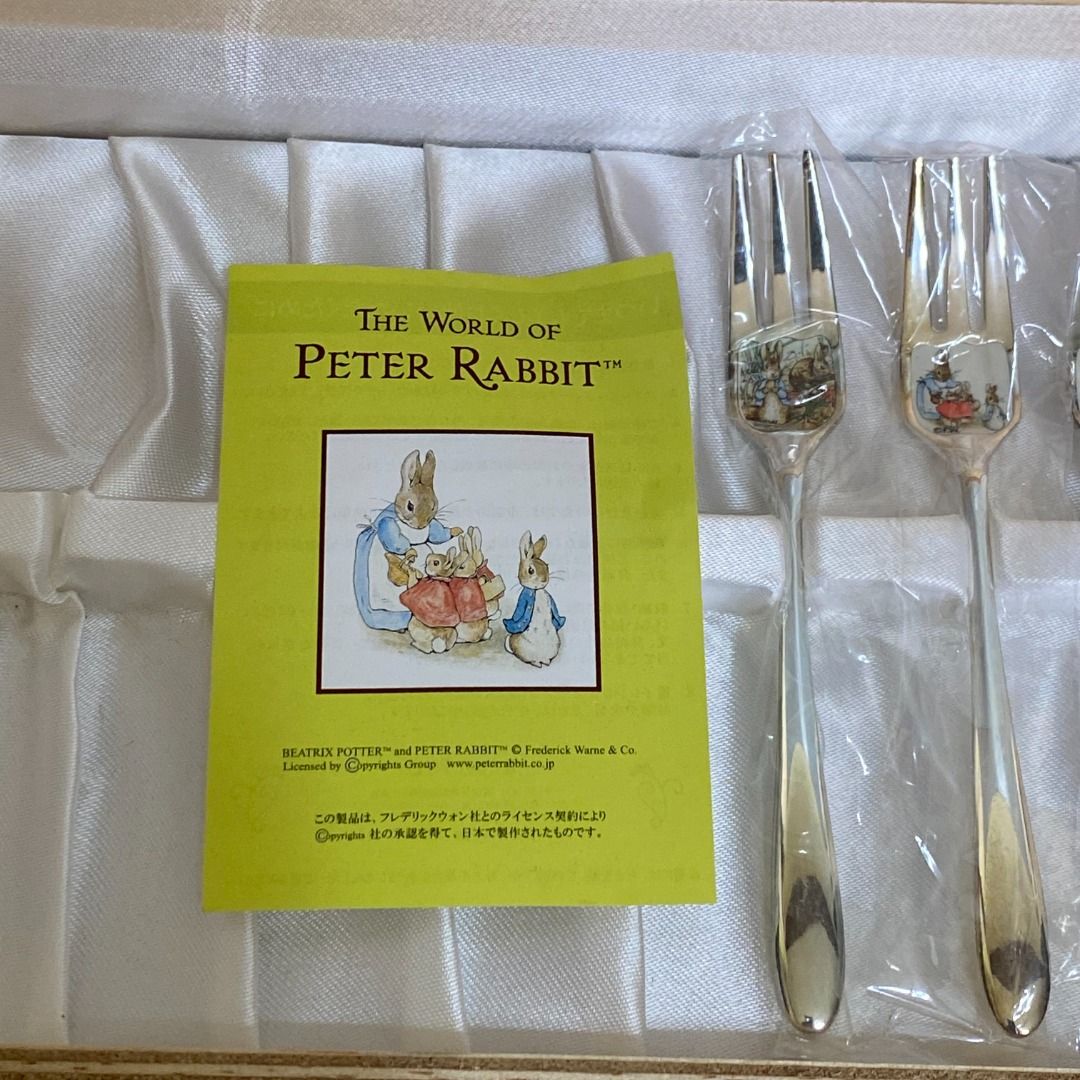 The World of Peter Rabbit Silver Stainless Steel Tea Fork, Furniture ...