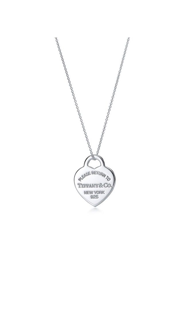 Tiffany Co Medium Heart Necklace Women s Fashion Jewelry