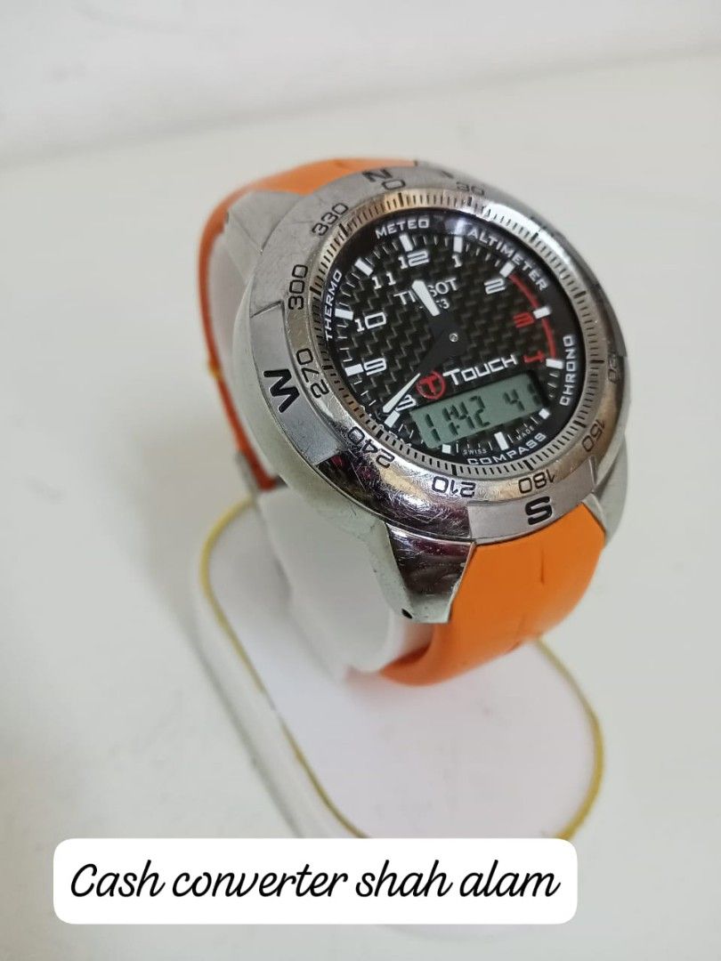 Tissot t outlet touch orange strap