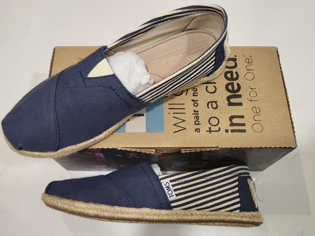 Toms classic denim stripe sales