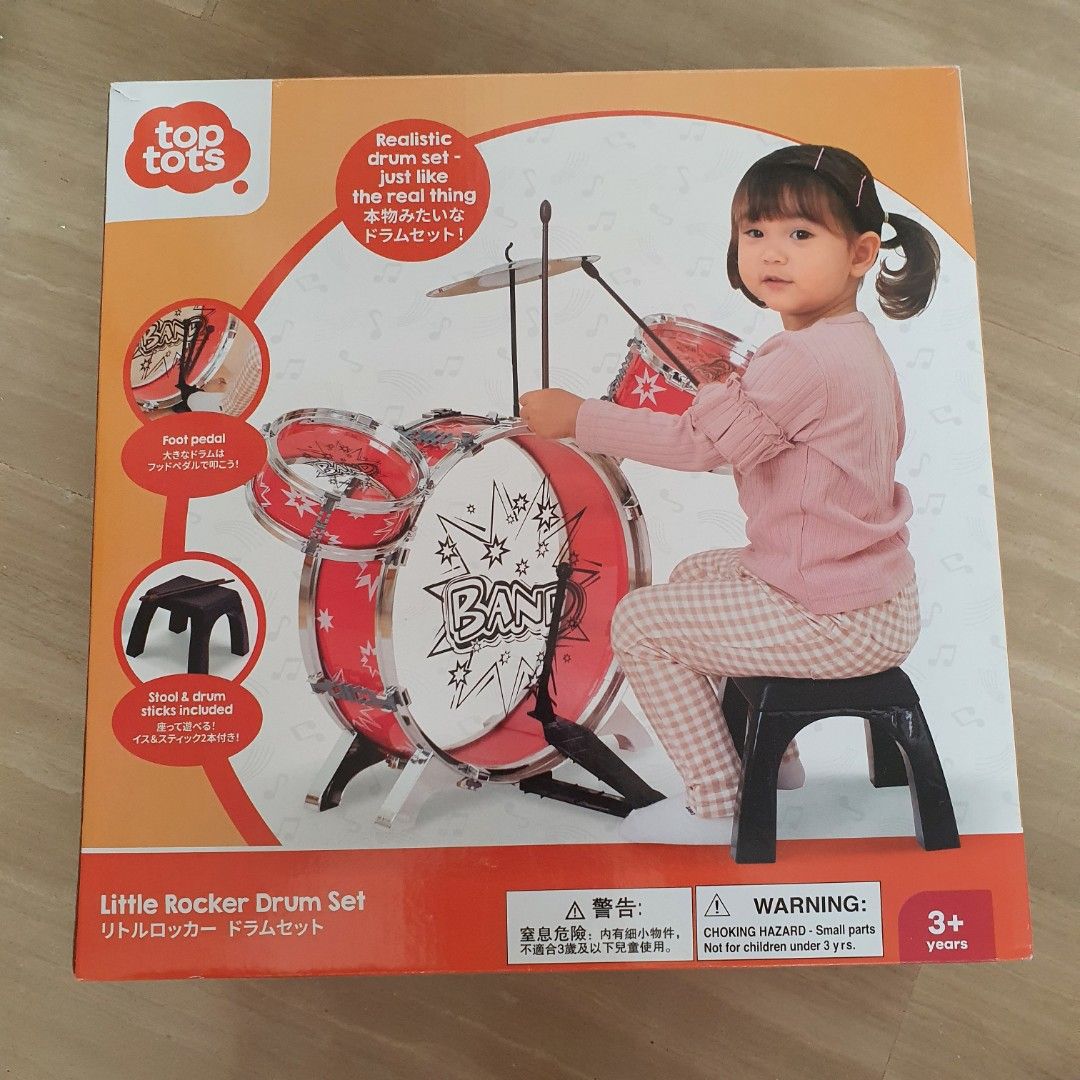 Top Tots Little Rocker Drum Set Hobbies Toys Toys Games on Carousell