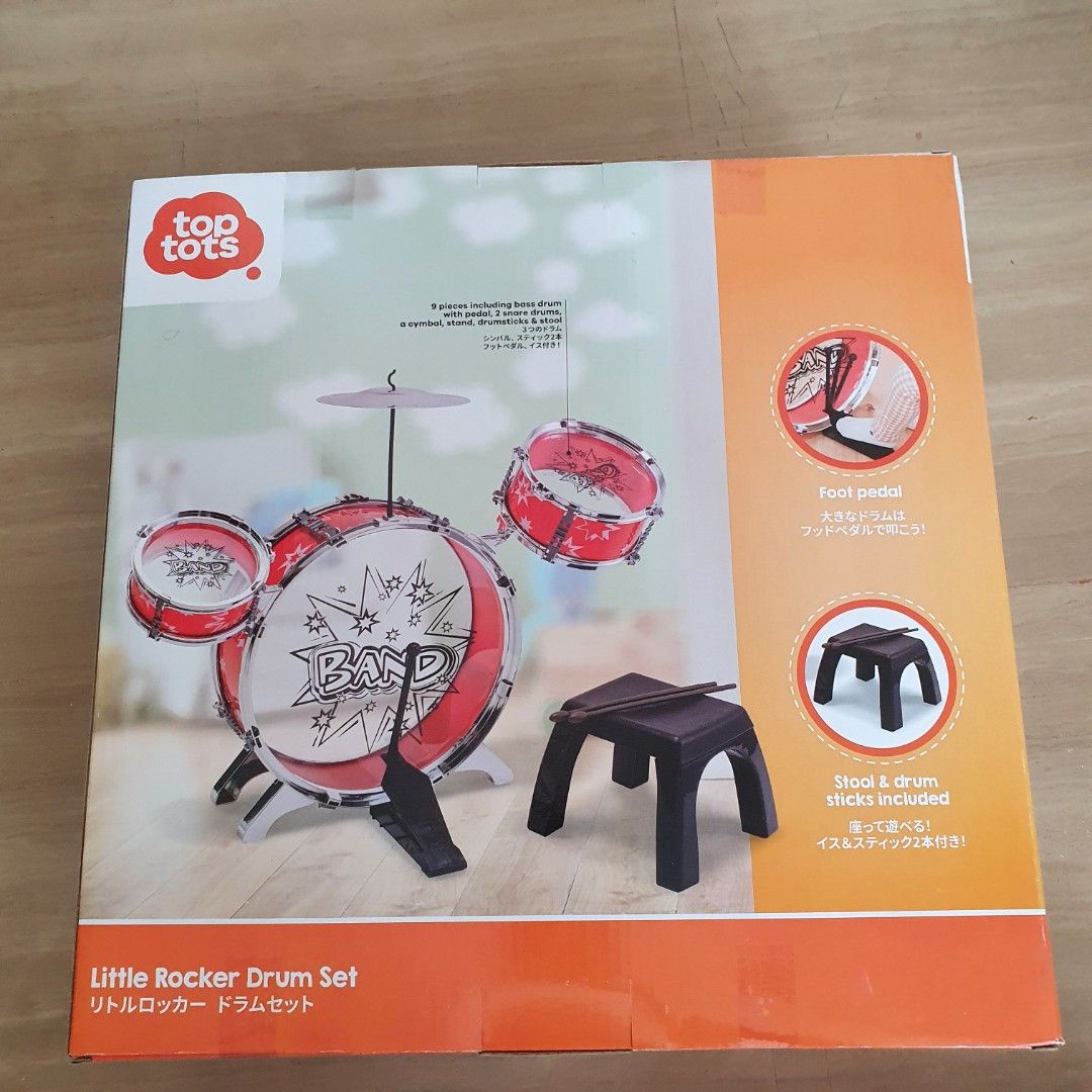 Top Tots Little Rocker Drum Set Hobbies Toys Toys Games on Carousell