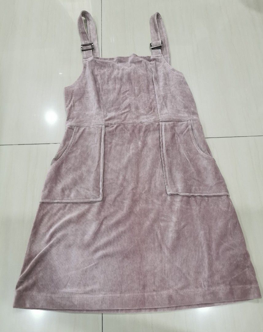 Topshop pink cheap pinafore dress