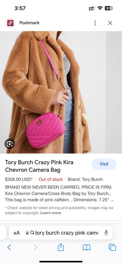 Tory burch kira chevron crazy pink outlet