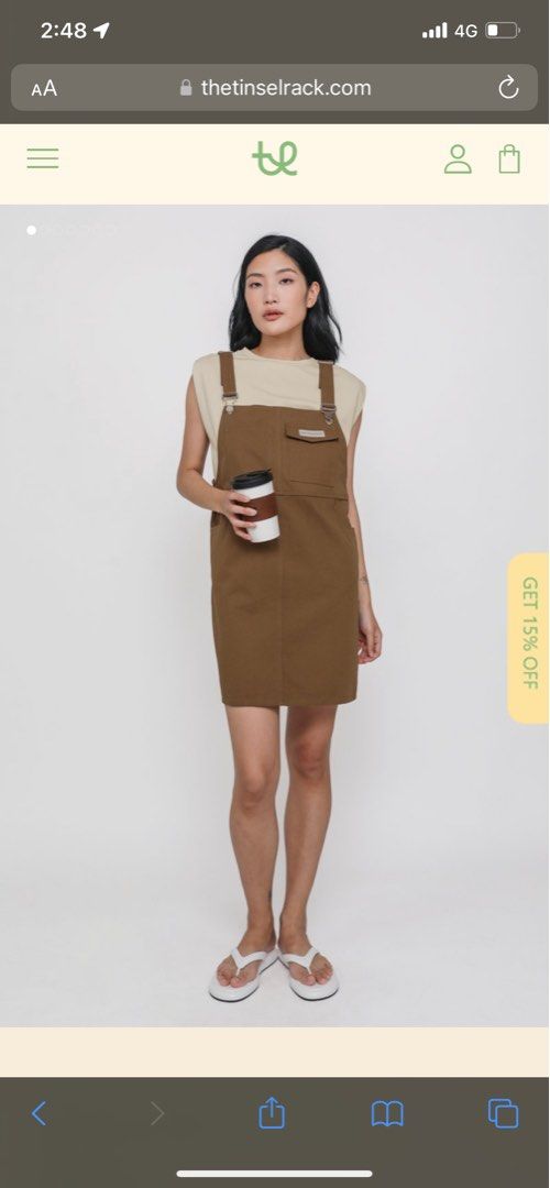 TTR Hollie Dungaree Dress (Brown), Women's Fashion, Dresses & Sets, Rompers on Carousell TTR Hollie Dungaree Dress (Brown), Women's Fashion, Dresses & Sets, Rompers on Carousell