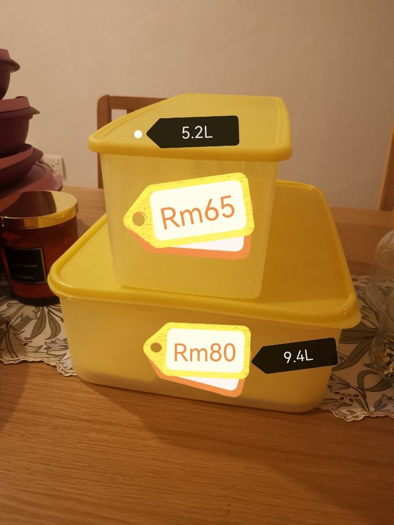 Tupperware Fridge smart large & modular keeper with grid, Furniture