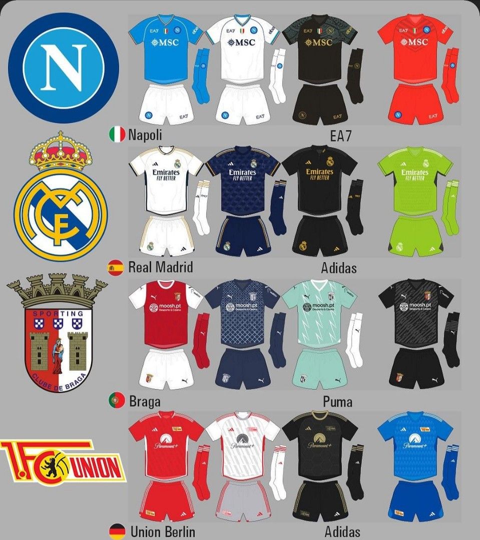 Uefa Champion 23/24 All Football Club Jersey available, Men's Fashion