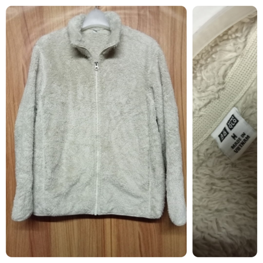 Uniqlo fur jacket, Men's Fashion, Coats, Jackets and Outerwear on Carousell