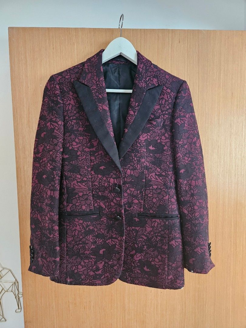 Purple paisley suit jacket online