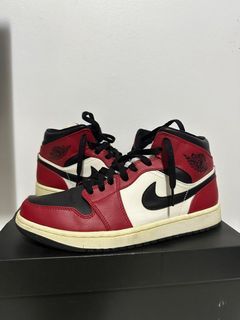 Size 12 Nike Air Jordan 1 Retro OG High Heritage CUSTOM NEW bred Chicago lot