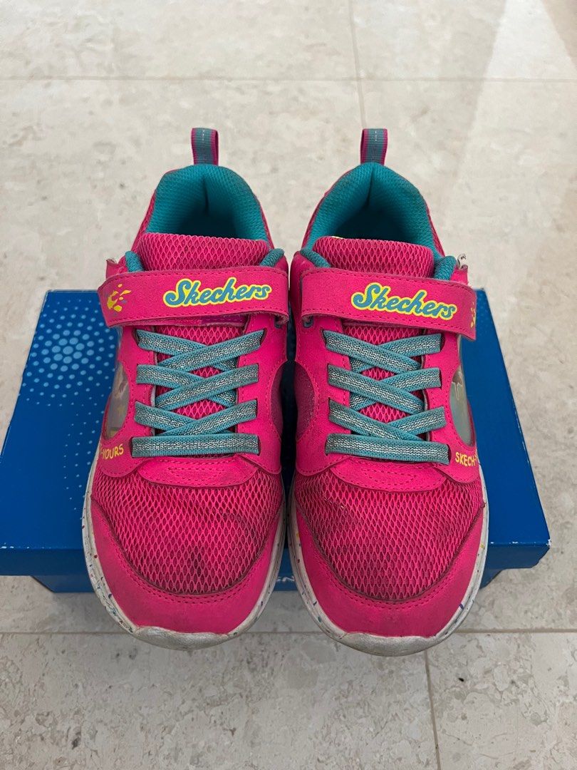 USED US3 Skechers Girls Sneakers Babies Kids Babies Kids