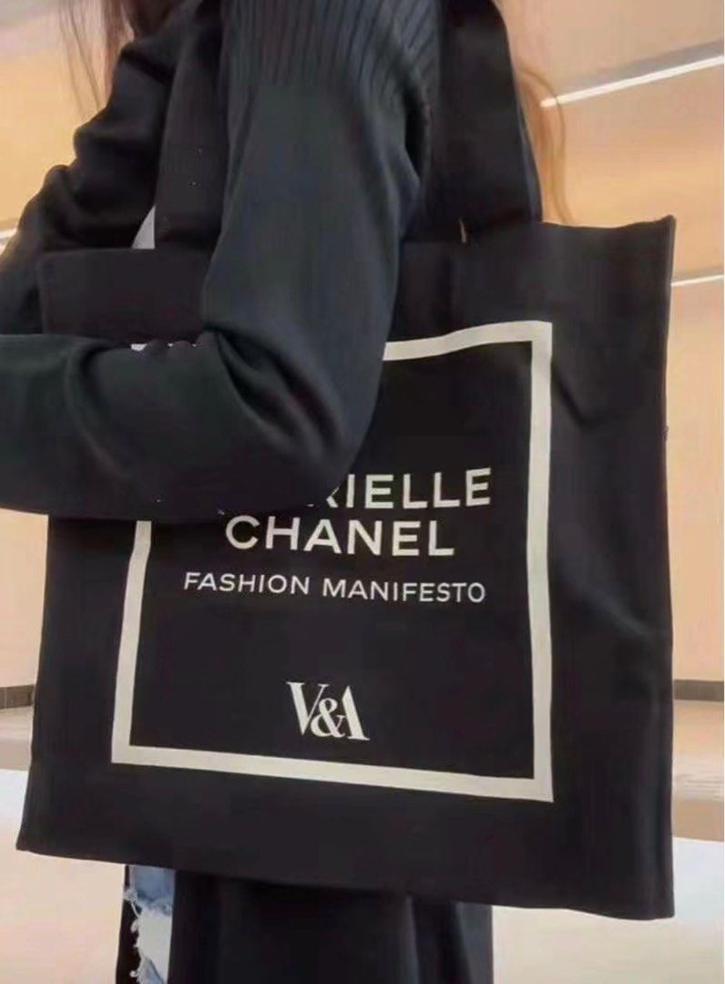 Natural Cotton V&A Chanel Exhibition Tote Bag