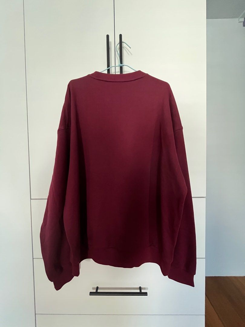 Vanquish Core Burgundy Oversized Sweater