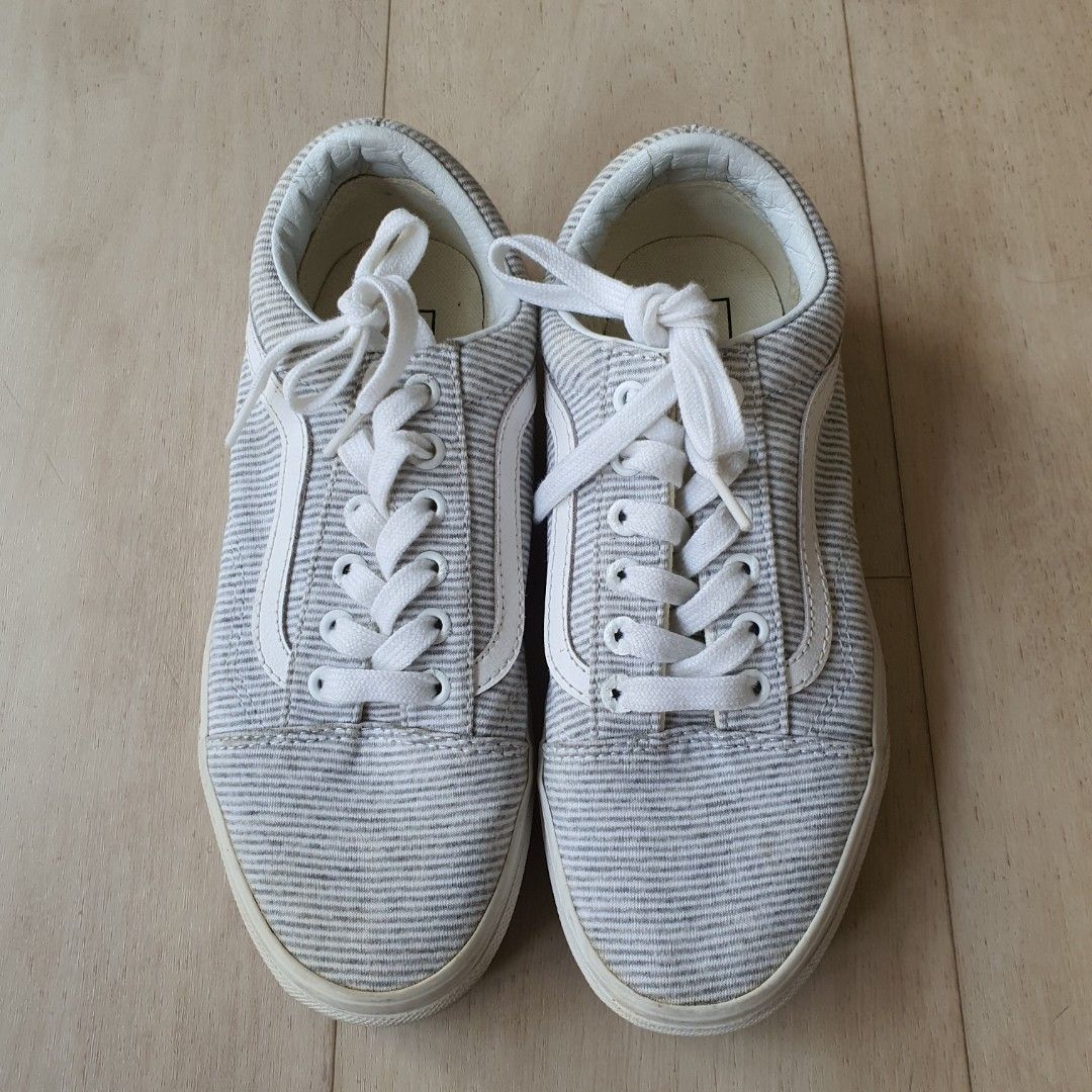 Vans jersey old skool grey & true white new arrivals