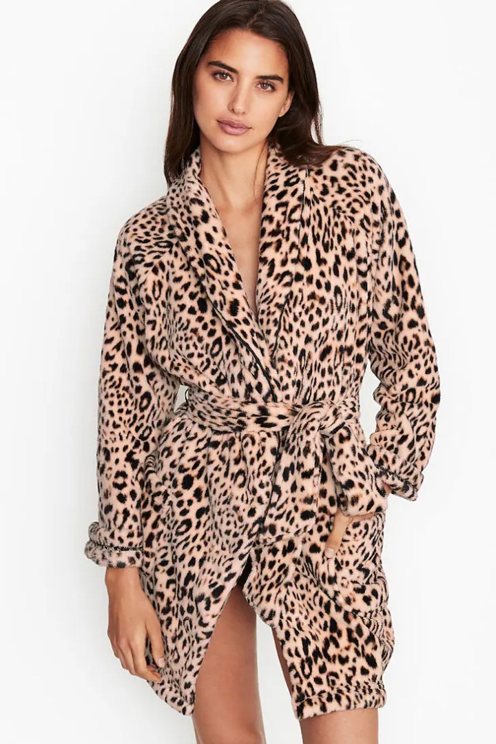 Cheetah print dressing gown discount