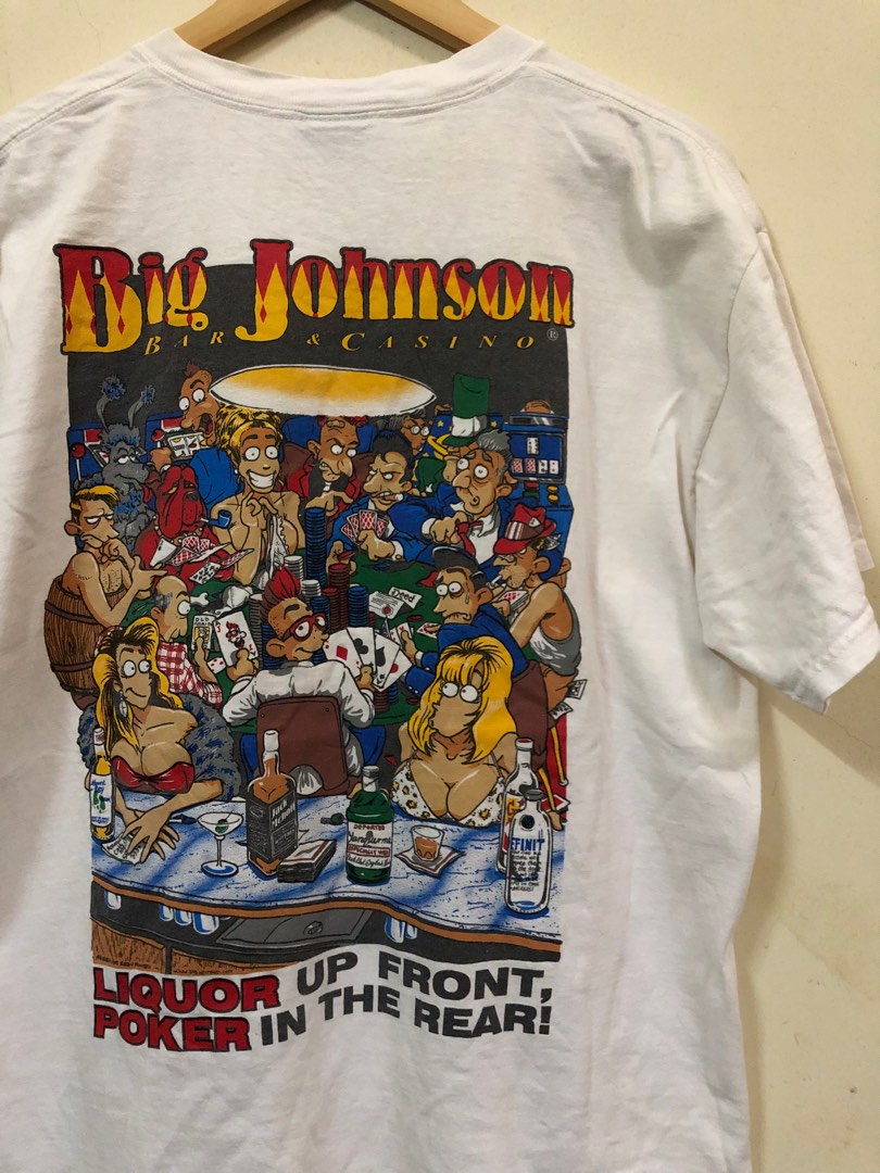 Vintage Big Johnson Backhit Tee, Men's Fashion, Tops & Sets, Tshirts