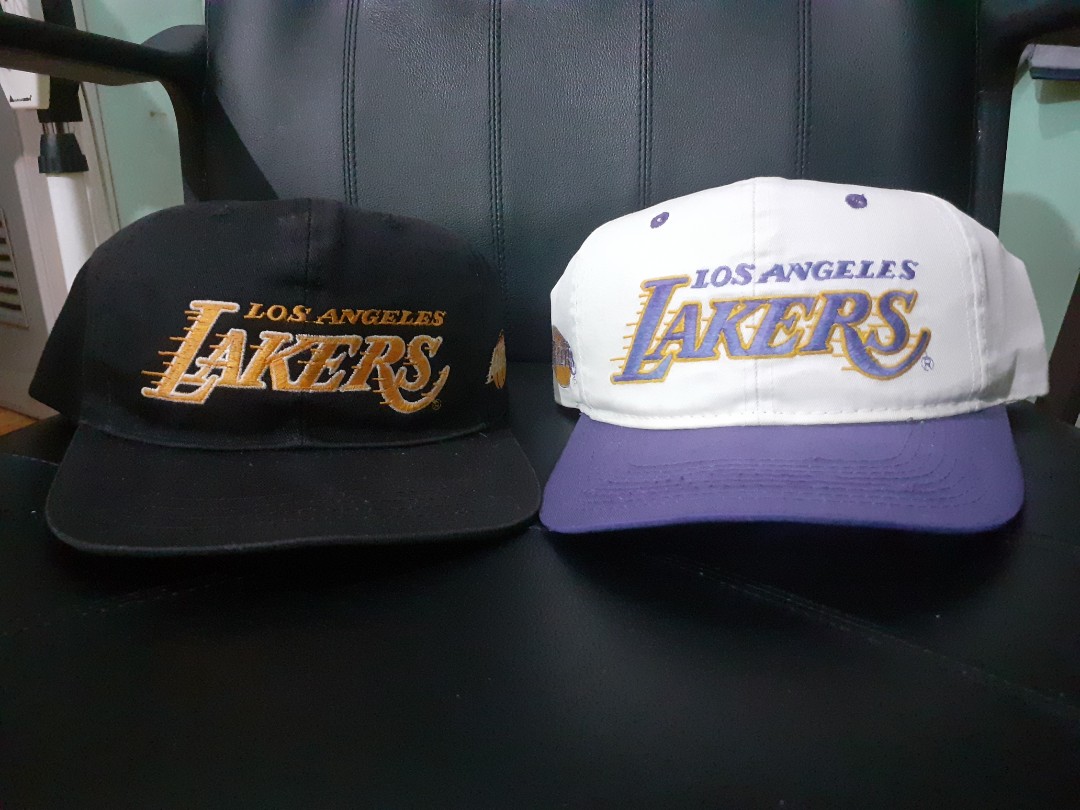 Vintage 1990's Los Angeles Lakers Sports Specialties Motion Script Snapback  Hat