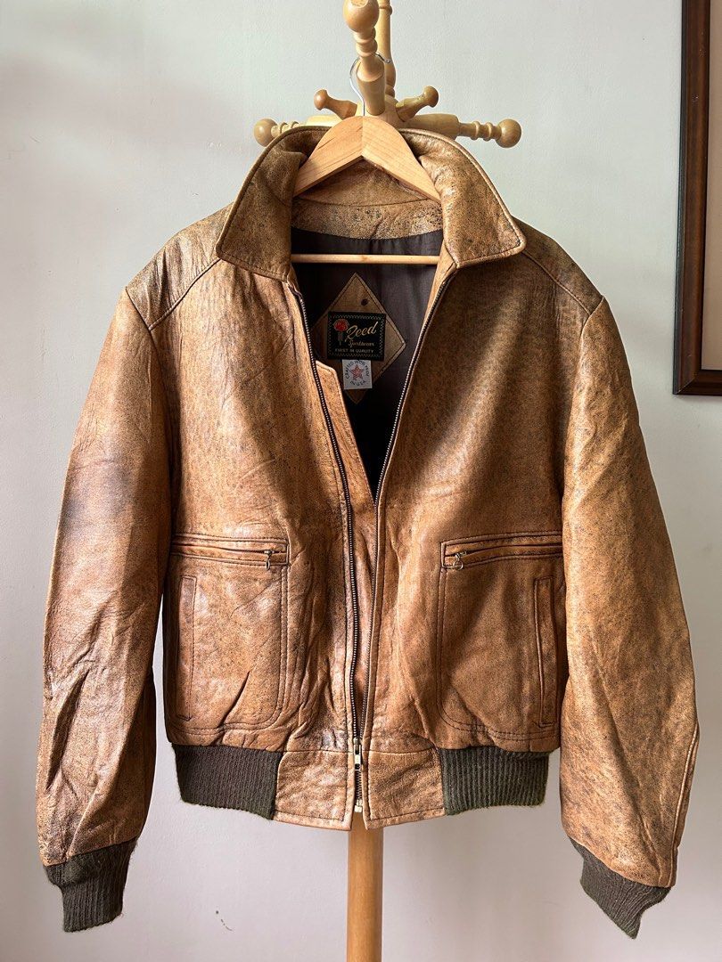 Vintage reed new arrivals leather jacket