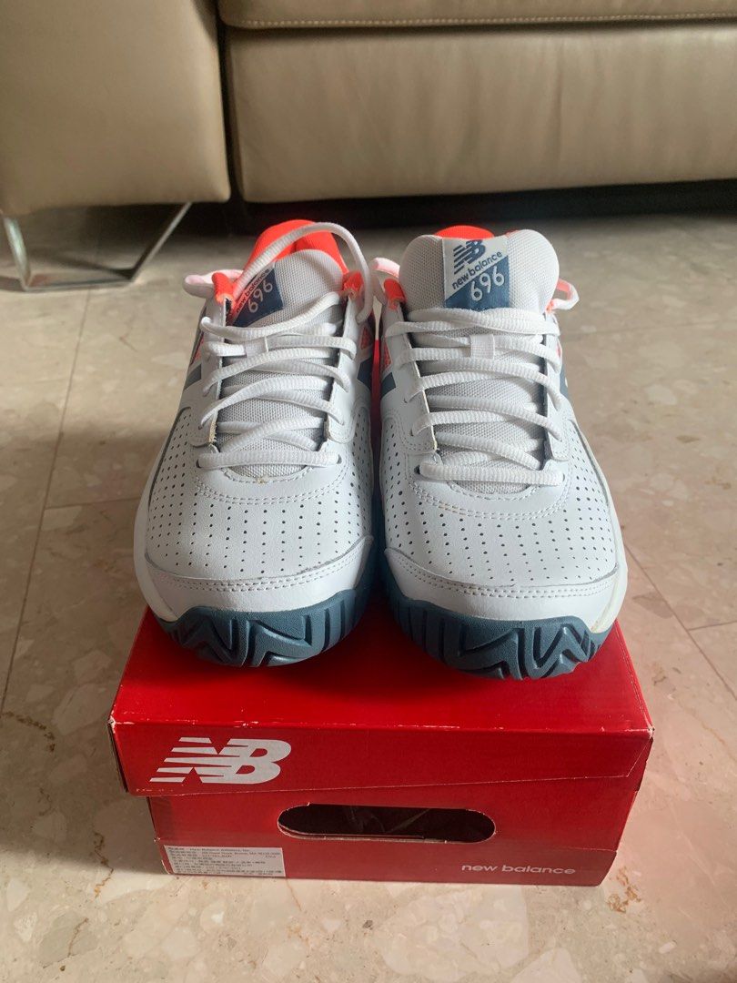 White new balance court shoe