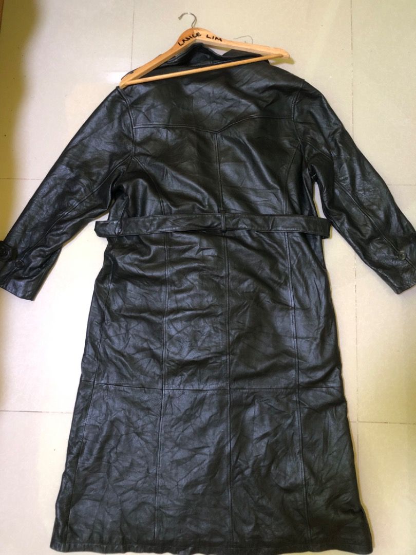 Wilson leather online trench coat
