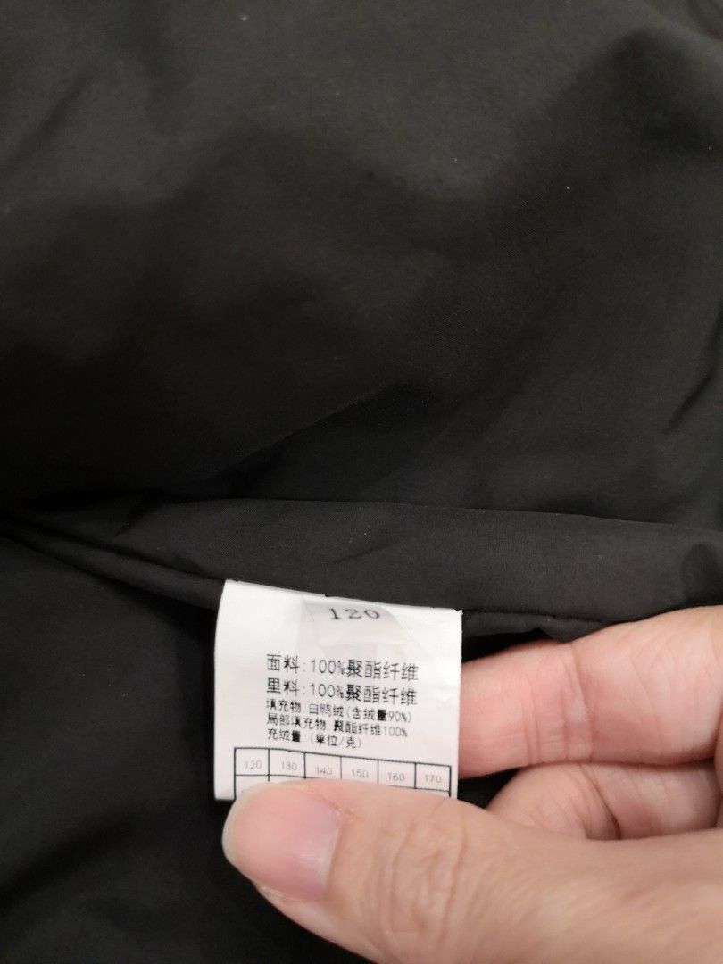 Winter Jacket Down (Category: Babies & Kids Fashion) located in Singapore. Submitted by nanarocks (Listing ID 1258956071, Image 7). Description: Unworn nor used. Washed once by hand Didnt use in e end because thick for weather we going into. Suitable for winter and also autumn Believe this can support below 0 degree winter with layering Measurement Shoulder 45 cm Ptp 48cm Shoulder to bottom 50cm Sleeves tip to shoulder 40cm Size CN 120 my boy is 