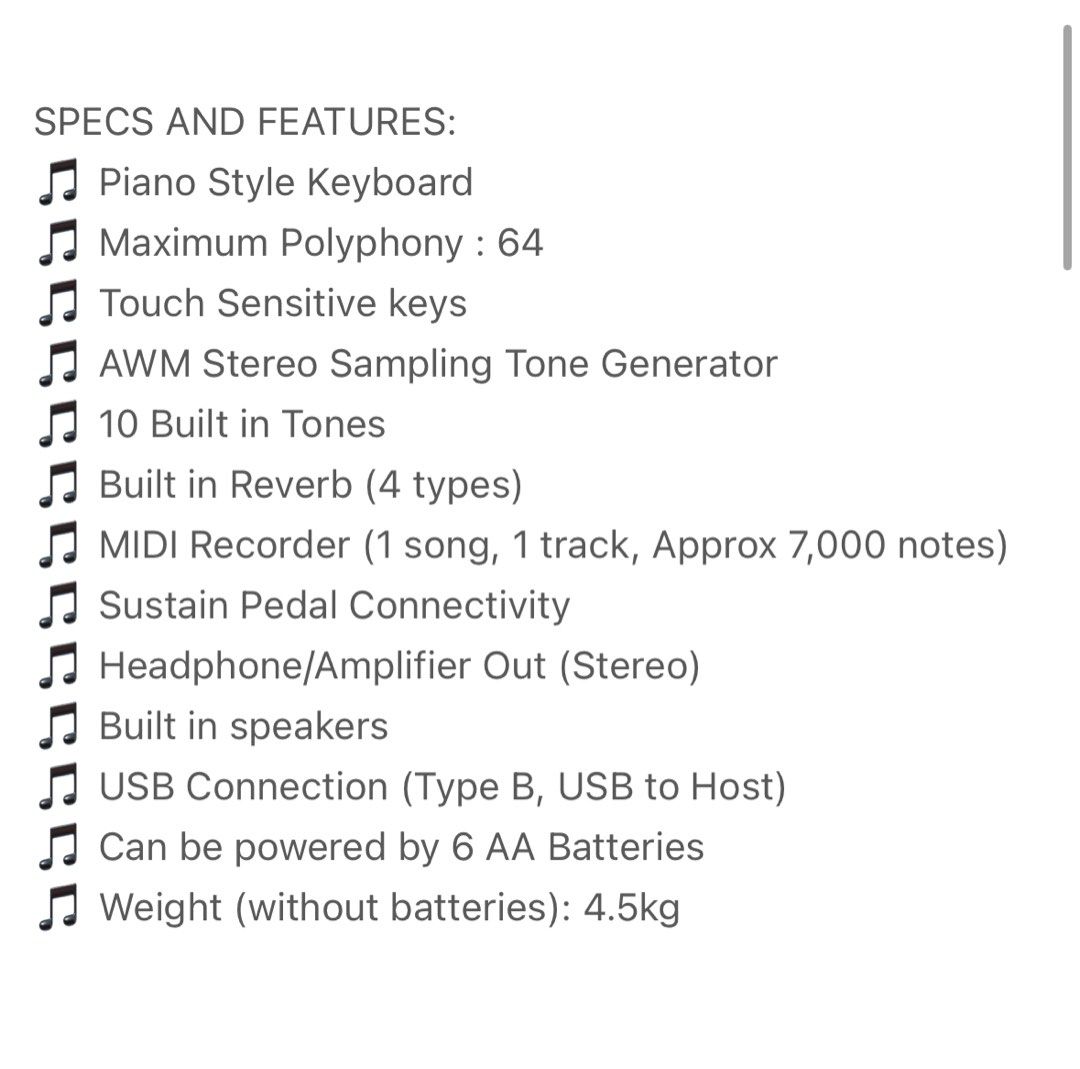 Yamaha Portable Digital Piano Hobbies Toys Music Media Musical yamaha-portable-digital-piano-hobbies-toys-music-media-musical