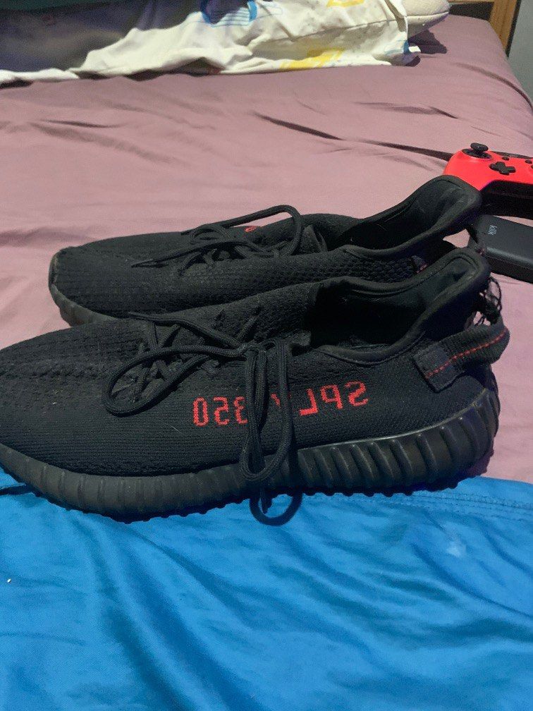 Yeezy 350 bred on feet store