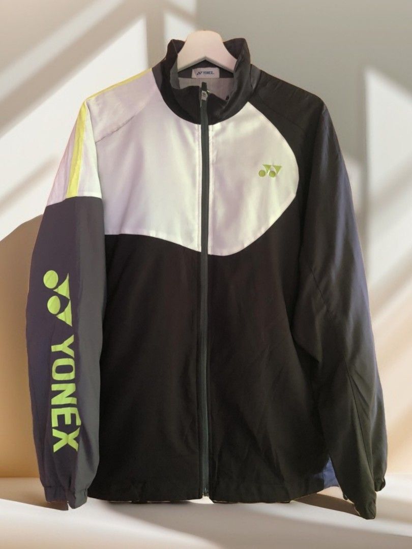 YONEX Windbreaker Track Athletic Jacket Tri color L Men s Fashion