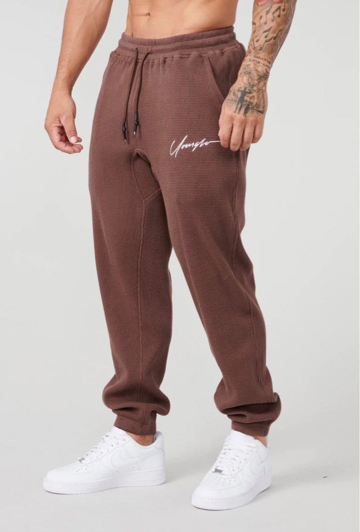 YoungLA Cozy Thermal Jogger Unisex, Men's Fashion, Bottoms, Joggers on  Carousell