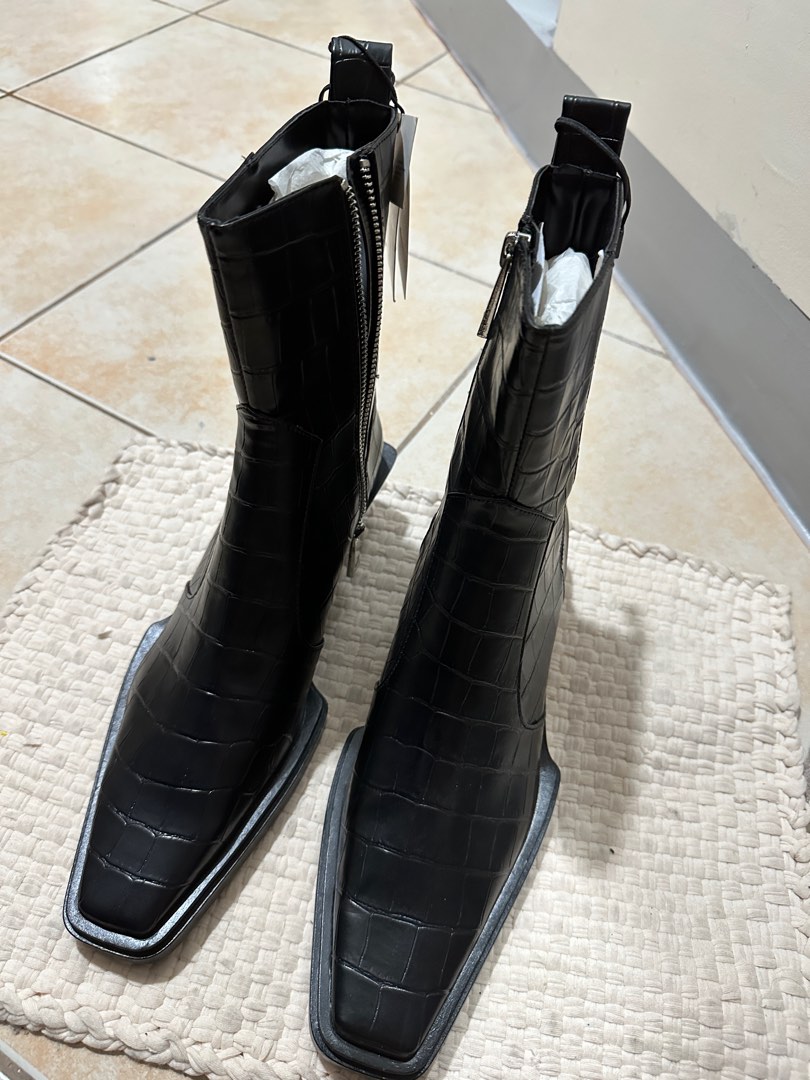 zara girls black boots