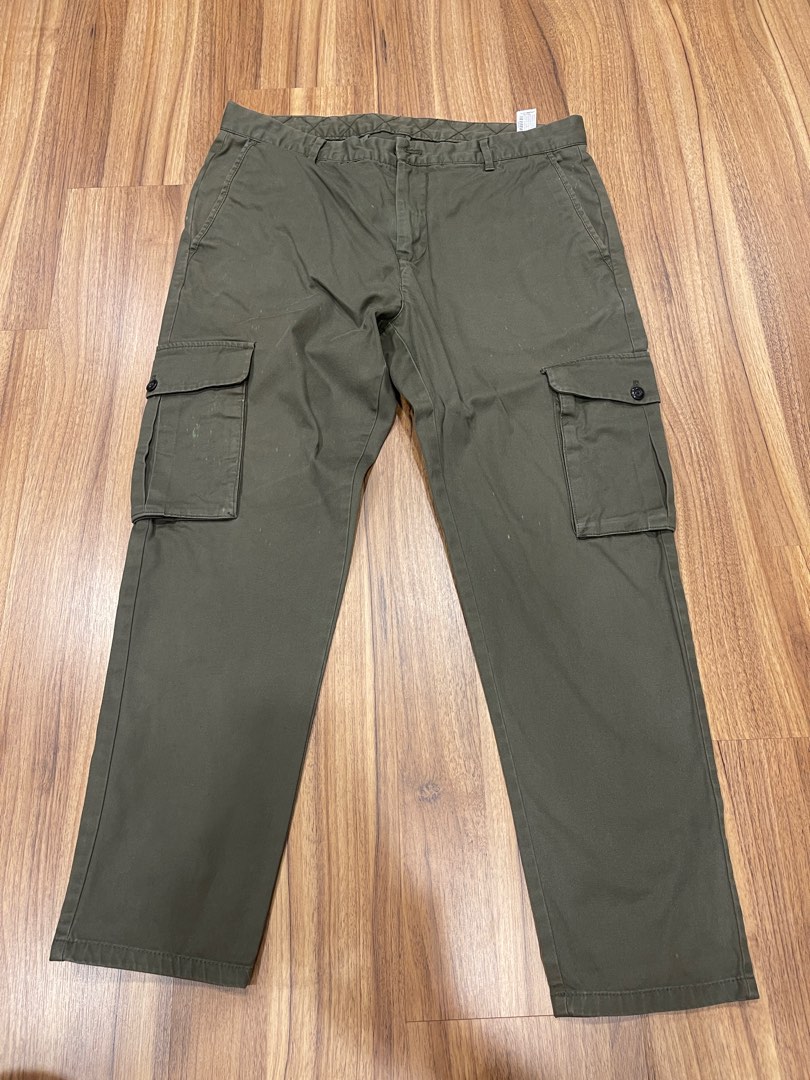 zara olive green cargo pants