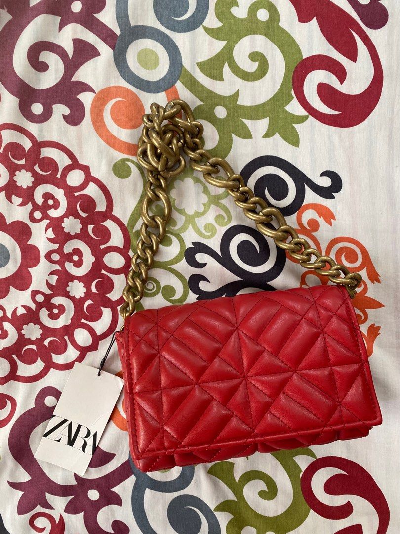 Zara red mini city bag, Women's Fashion, Bags & Wallets, Cross-body Bags on  Carousell
