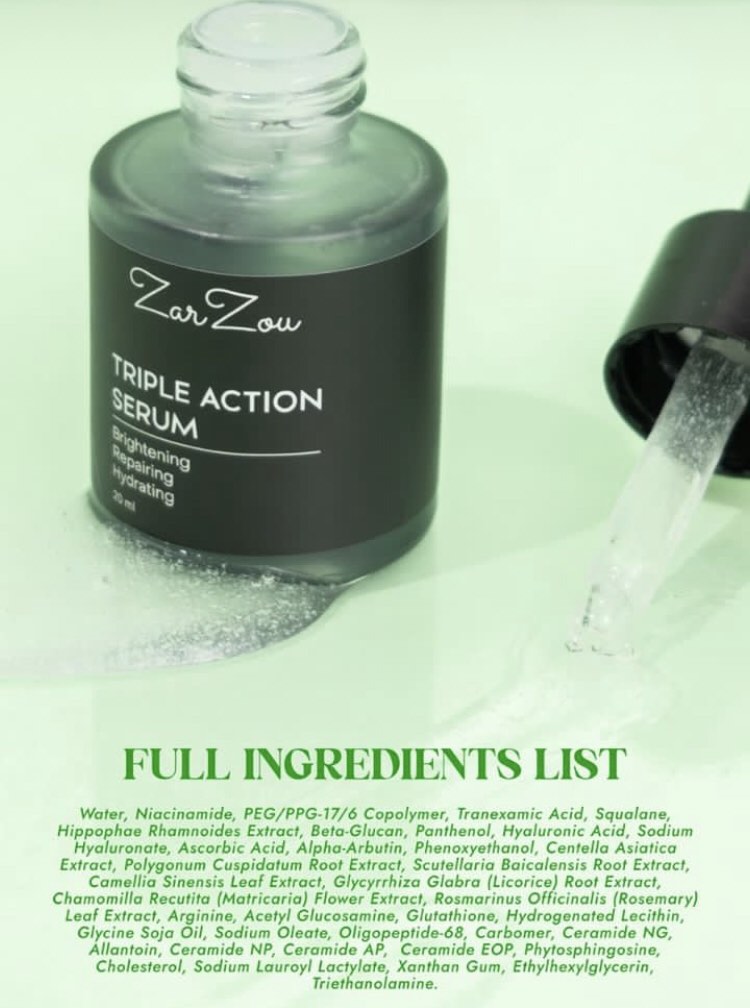 zarzou tas triple action serum Beauty Personal Care Face Face