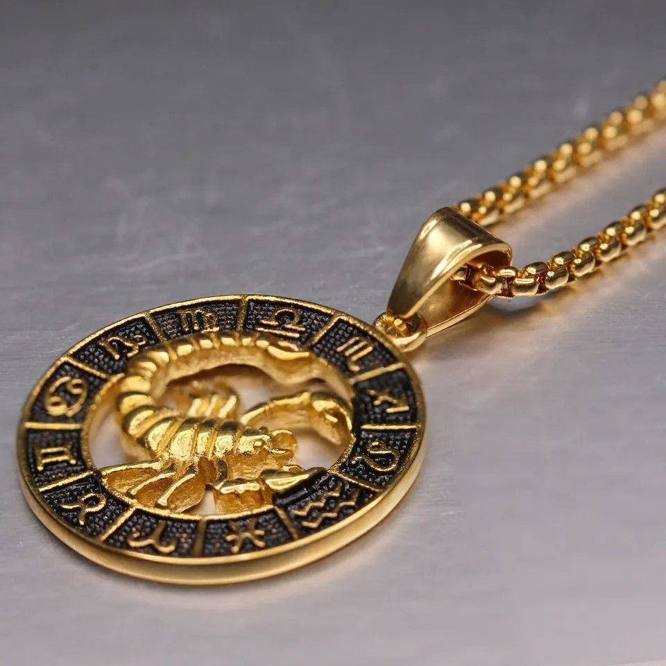 Gold pendant necklace best sale for men