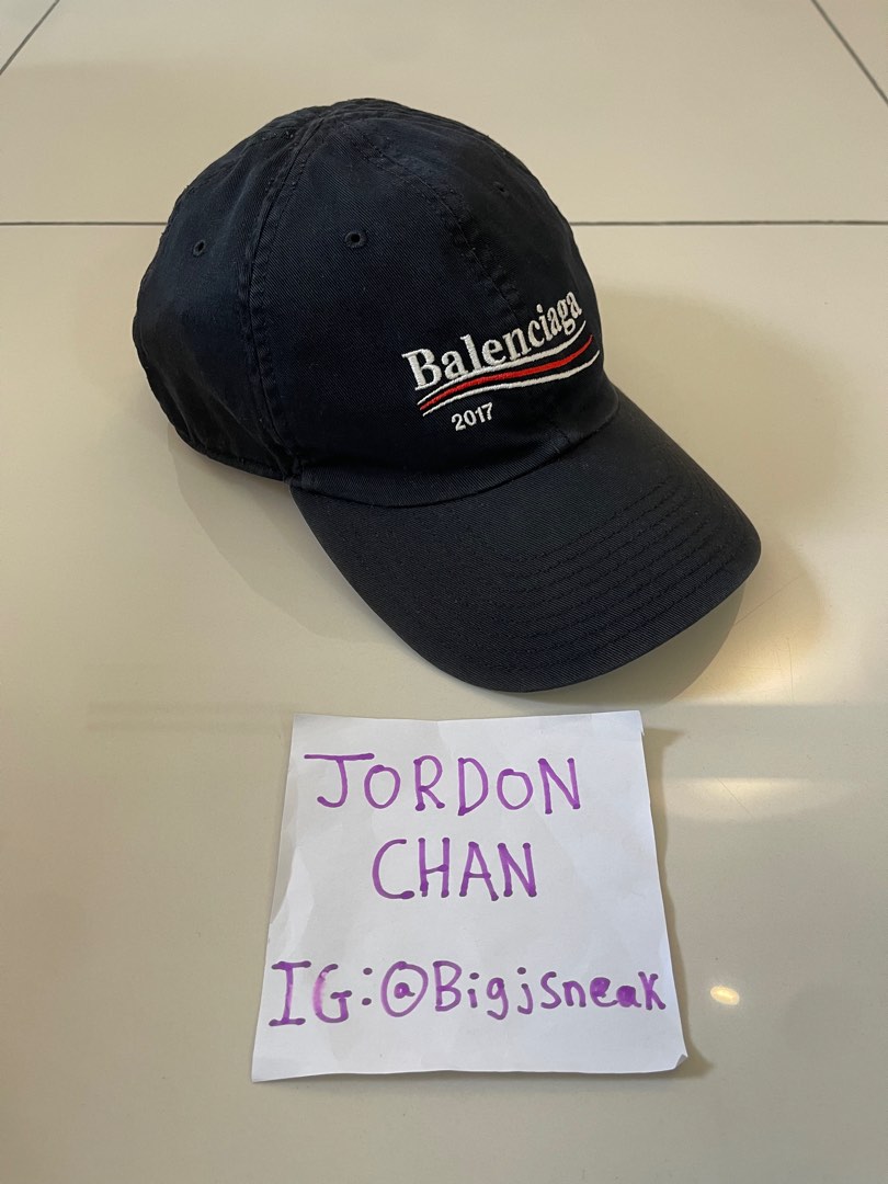 100 Legit Balenciaga Wave Logo Cap Black 2017