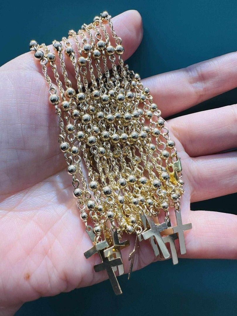 18K Saudi Gold Rosary bracelet, Women's Fashion, Jewelry & Organizers,  Bracelets on Carousell