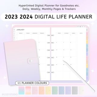 2023 2024 2025 Digital Life Planner for GoodNotes iPad and other apps ...