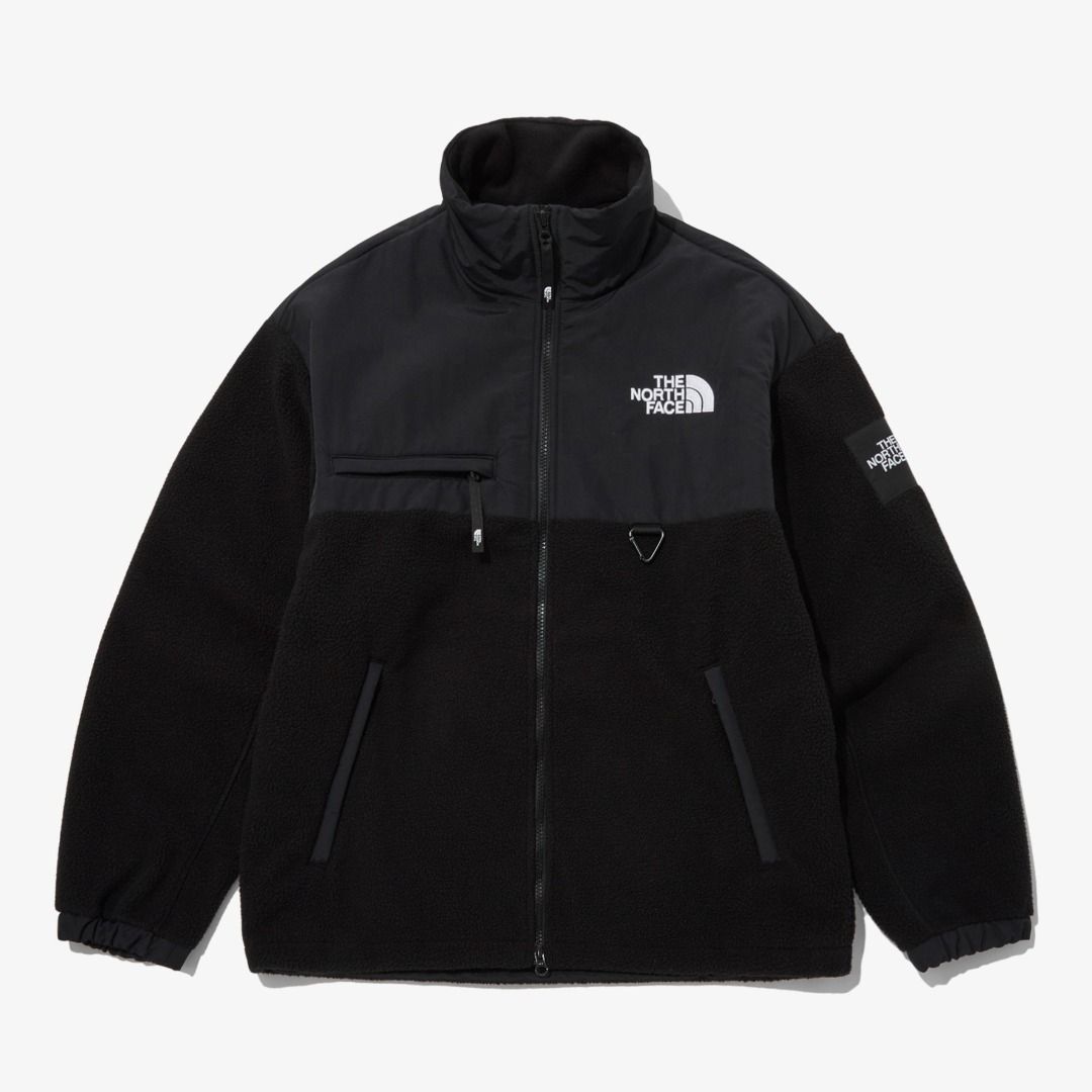 Mens black north face fleece jacket shop