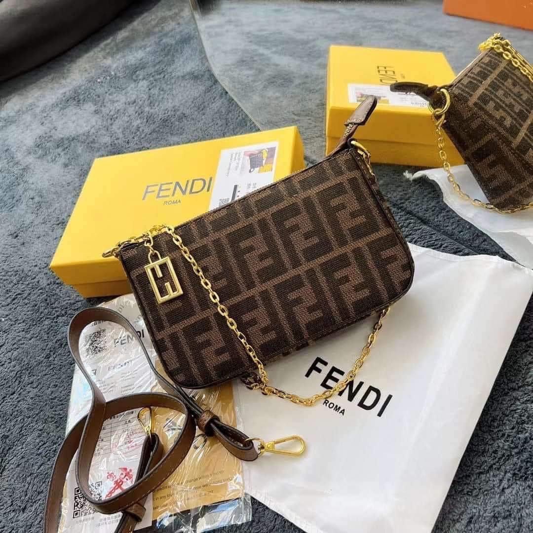 Fendi Shoulder Bag, Luxury, Bags & Wallets on Carousell